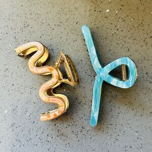 🌀 MARBLE JAPAN HAIR CLIPS